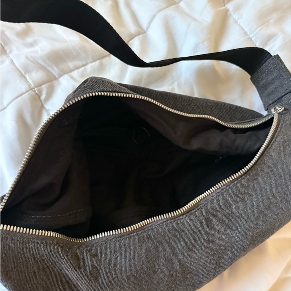 BAGGU Denim Crescent Shoulder Bag Medium Size - Picture 5 of 5